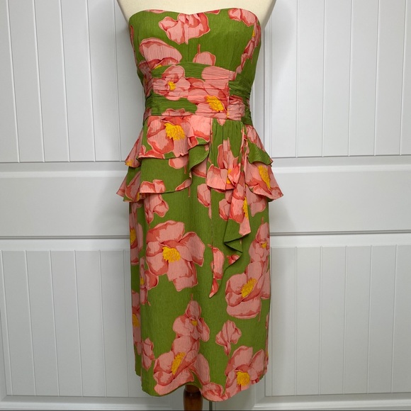 Nanette Lepore Dresses & Skirts - Nanette Lepore strapless floral dress size 10